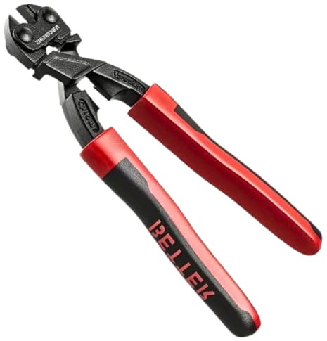 Fencing Pliers Wire Cutter, Heavy Duty Multi-Purpose Tool with Red and Black Ergonomic Handle, Steel Construction for Wire Cutting, Staple Pulling, Crimping, Nail Removal