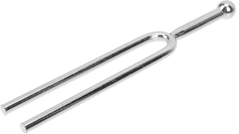 Runde A Stimmgabel 440 Hz aus Edelstahl für Geige und Cello | Portabel, Professionelle Bauform, Silberfarben, Kompakt und Präzise für Bratsche, Instrumente
