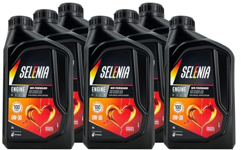 Selenia WR Forward 0W-30 Motoröl 7x1 Liter (7L Set) - Petronas Premium Motorenöl für PKW