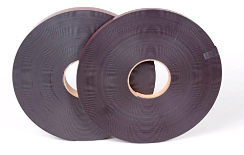 HomeOutdoor® Cinta magnética autoadhesiva, 12 mm x 20 m, 10 m x lado A y 10 m x lado B