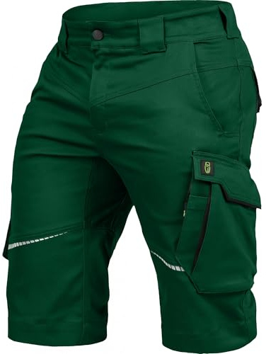Leibwächter Arbeitsshorts Herren Flex Line – Robuste Cargo Hose mit Taschen – Handwerker Shorts – Berufsbekleidung – Multifunktionshose mit Reflektoren