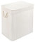 PANA®ECO Bambus Wäschekorb mit Deckel (72 L) • Wäschebox mit herausnehmbaren Wäschesack • Faltbarer Wäschesammler • Badezimmer Wäschetruhe • 100% Bambus • Farbe: Weiß (40x30x60 cm)