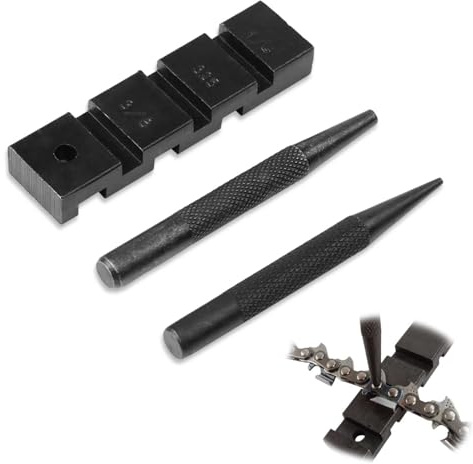 Kettensäge, Taschenkettensäge Chain Punch Breaker Joiner Mit Chainsaw Chain Repairing Tools Set Professionelles Chain Link Repair Kit 3 Stück Tasche Kettensäge Kettenbrecher