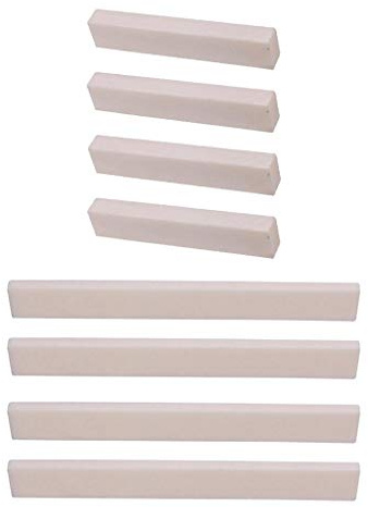 8x Blank Guitar Nut Und Saddle White für E Klassikgitarre