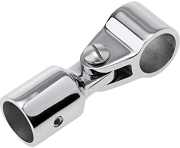 iSpchen 25mm Bimini Top Cap Tube Edelstahl Top Backen Slide Marine Boat Bootsbeschläge Markisen Yacht Hardware Fitting Zubehör,Silber