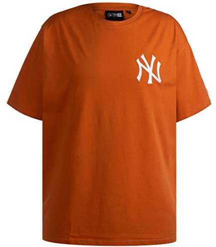 New Era MLB New York Yankees Essentials T-Shirt Herren orange/weiß, XL