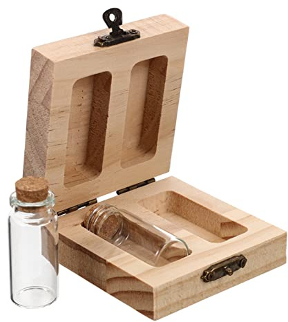 Garneck Box Lanugo - Soporte de madera para guardar el cordón umbilical