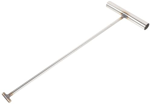 Gancio Solleva Tombino in Acciaio Inox, Strumento Portatile | Argento, Antiruggine e Facile da Usare, Adatto a Botole, Porte Avvolgibili e Impieghi Multipli