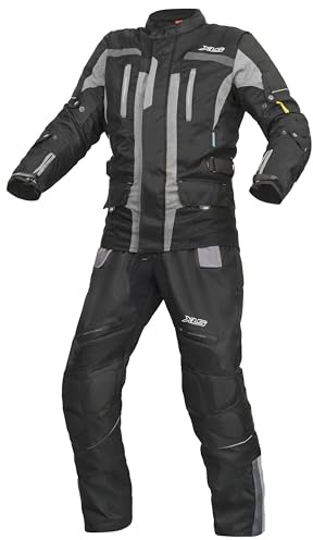 Motorradkombi Textilkombi 600D hochwertige Touringkombi X-Drive II Motorradhose Motorradjacke atmungsaktiv wasserdicht (XL)