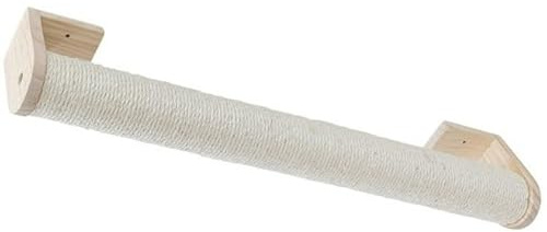 RL24 - Wandkratzsäule – Kratzmöbel für Katzen – 77 cm lang | Als Klettersteig oder Erweiterung für Katzen-Kletterwand – Kratzstamm inkl. Wandbefestigung in Natur – Sisalstamm Ø 8,5 cm