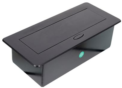 Countertop Socket Universal Socket with USB Embedded Table Socket Pop-UP Socket Built-in Desktop Outlet,Black