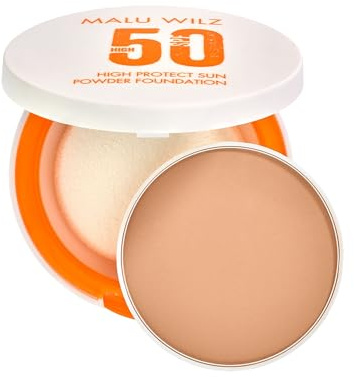 Malu Wilz High Protect Sun Powder Foundation SPF 50 REFILL I Nr. 30 Warm Beige I 9,5 g I 2in1 Kosmetik I Hoher Sonnenschutz & natürlich mattierende Puder Foundation