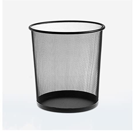 Mülleimer, Metallgitter-Mülleimer, runder Mülleimer, Recycling-Behälter, Büro, Schlafzimmer, Küche, Abfallbehälter, Mülleimer (Farbe: 12 l)