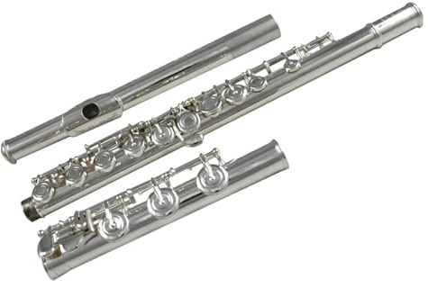 Flûte Flûte en argent Instrument de musique embout en argent 17 trous queue B ouverte clé française examen de qualité professionnelle