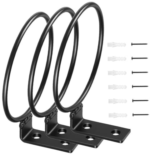 FONDOTIN Hängende Pflanzgefäße Aus Eisen Wandhalterung Für Innen Und Außenbereich Blumentopfhalter Mit Klarem Design Für Garten Und Balkon
