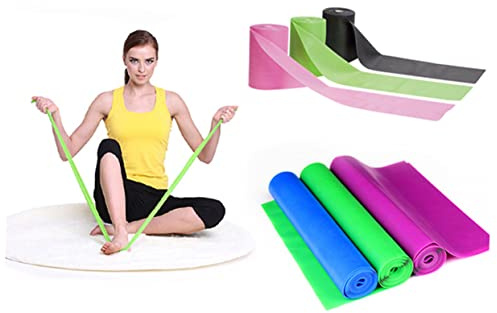 BESPORTBLE Lila Yoga Gummiband aus Umweltfreundlichem Latex Elastisches Stretch Übungsband für Fitnessstudio und Physiotherapie für Bizeps und Beinübungen zur Flexibilitätssteigerung