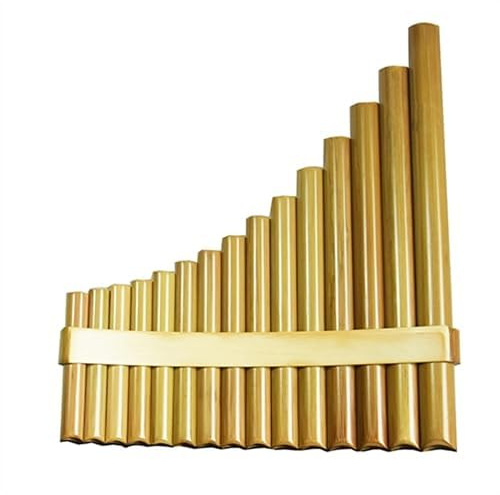 Panflöte 15 Pfeifen - Handgefertigtes Bambus-Blasinstrument für Erwachsene und Studenten - Einstellbare C/G-Ton Panflöte - Chinesisches Volksmusikinstrument