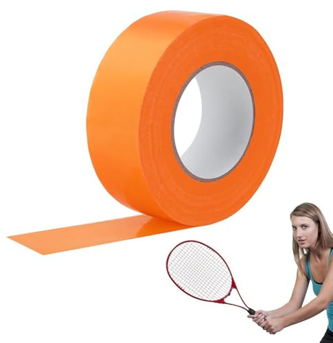 Nastro di marcatura del pavimento - nastro per linea in tribunale per esterni | All Weather Basketball, Football, Tennis Boundary Marker, adesivo rimovibile ma duraturo per di, binari e cam
