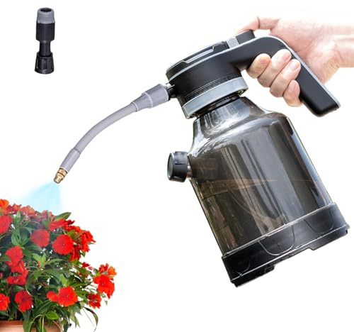 SVCEQZE Pulverizador Automático | Frasco Eléctrico Rociador para Plantas,Recipiente a Batería con Boquilla Ajustable Pulverizador de Agua 3L para Jardinería y Limpieza en Interiores y Exteriores