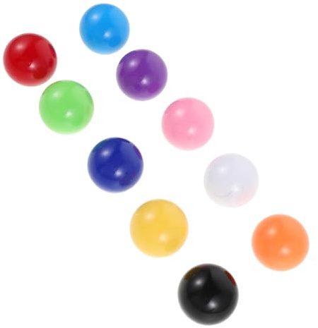 Toyvian Set 10 Palline da Bocce Pallino 30 MM Colorate per e Adulti Accessori da Spiaggia e Giardino per Giochi di Bocce all’Aperto Palline di Ricambio Compatte per Feste e Tornei