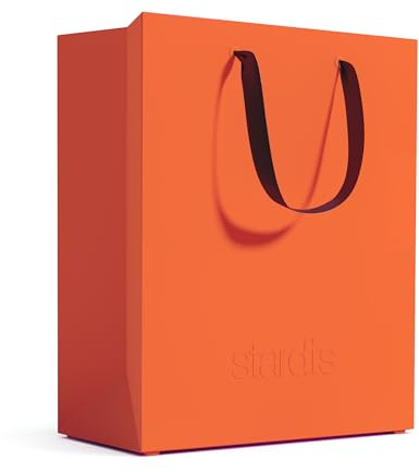 stardis binbox design papperskorg fyrkantig snygg papperskorg med bärhandtag för kontor kontor plast papperskorg soptunna (orange)