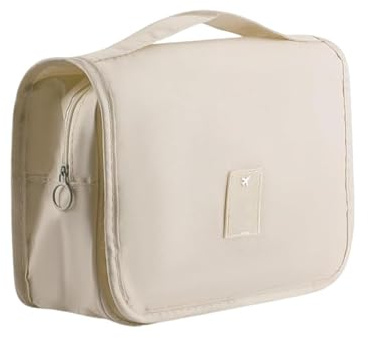 Neceser De Viaje Para Aseo Organizador de Maquillaje con Gancho | Estuche de Viaje para Cosméticos Para Mujer Viaje Negocios Hotel Baño Gimnasio Ducha Avión Equipaje Cabina Maleta Camping