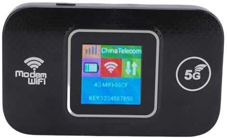 FAUOSWUK Router Hotspot Mobile 5G LTE, WiFi Portatile Ad Alta Velocità 300Mbps con Crittografia WPA2 per Smartphone Laptop, Supporta Bande B1 B3 B5 B7 B8 B20 B38 B40 B41