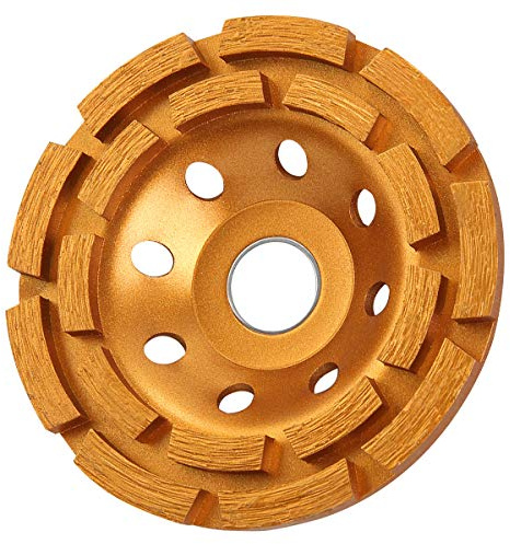 KSEIBI 644030 Diamond Concrete Grinding Wheel 4 1/2 inch for Polishing and Cleaning Stone Concrete Surface, Cement, Marble, Rock, Granite, and Thinset Removing, Angle Grinder Wheels Cup