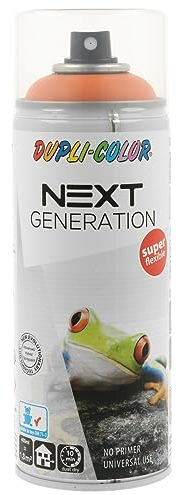 DUPLI-COLOR NEXT Budapest orange seidenmatt 400 ml Lackspray, Universelle Haftung, für Styropor geeignet, einfache Anwendung, neutraler Geruch