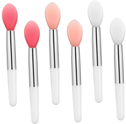 6pcs Silicone Lip Balm Applicator, Small Makeup Applicator for Lip, Lip Brush Applicator