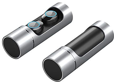Afghj Auricolari Bluetooth, K01 TWS Auricolari Bluetooth V5.0 Auricolari portatili a sfioramento wireless con custodia Bluetooth 5.0 Auricolari sportivi Sweatproof Easy Auricolari