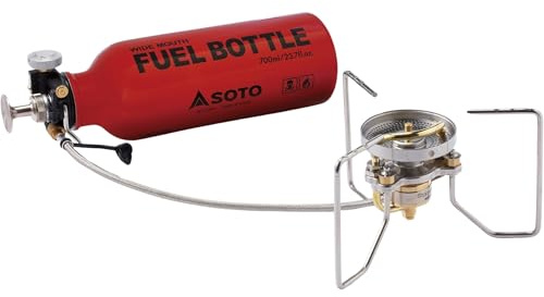 SOTO StormBreaker Gaskocher Benzinkocher – Multi-Fuel Outdoor Kocher mit SmartPump, für Gas + Benzin, windgeschützt, ISPO Award, Expedition Winter Camping Trekking