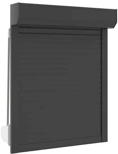 vidaXL Tapparella Avvolgibile Moderna Innovativa Prefabbricata Funzionale Alte Prestazioni Durevole Serranda Tenda in Alluminio 80x100 cm Antracite