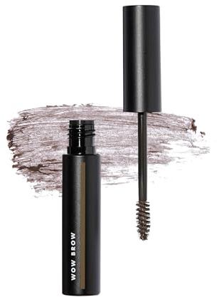 e.l.f. Wow Brow Gel, Volumizing, Buildable, Wax-Gel Hybrid, Creates Full, Voluminous-Looking Brows, Locks Brow Hairs In Place, Neutral Brown