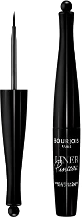Bourjois Eyeliner Liquido Liner Pinceau, Eyeliner Waterproof dal Tratto Preciso a Lunga Durata, 01 Noir Beaux-Arts