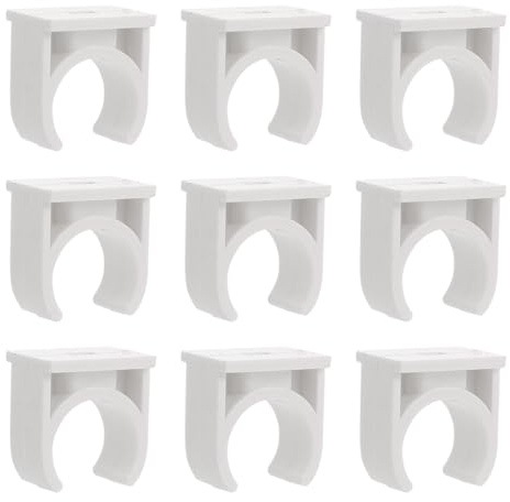 DOITOOL Lot de 200 colliers de serrage en PVC pour tuyau d'eau, support en PEX, crochet en U, blanc, 20 mm