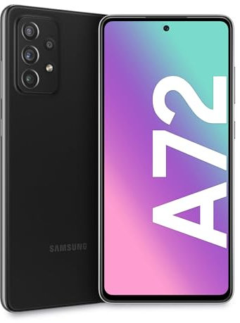 Samsung Galaxy A72 Smartphone, 6,7 pollici, 6GB RAM, 128GB, Black [Versione Italiana] (Ricondizionato)