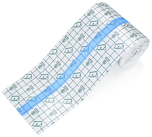 Wasserdichte Bandage, 10 cm x 10 m Fixierpflaster, atmungsaktives Klebeband, elastisch Klebebandage Klebeband für Nacken, Rücken, Schulter, Arme, Handgelenke, Oberschenkel, Duschpflaster