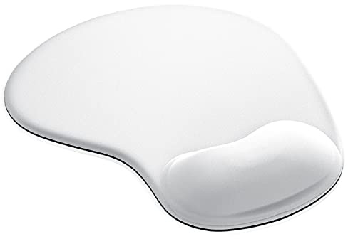 CSL - Mouse Pad - Office Comfort - Tappetino Mouse ergonomico - Cuscino in Schiuma per poggiapolso a Rilievo - Lato Inferiore in Gomma Antiscivolo - Alta precisione - Lavabile