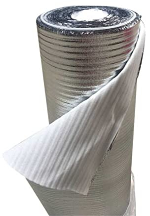 HARICSET Isolamento Anticalpestio Sottopavimento per Laminato Spessore 2 mm di Isolamento Acustico da Calpestio Isolamento del Pavimento per Parquet Laminato(Size:1 * 25m)