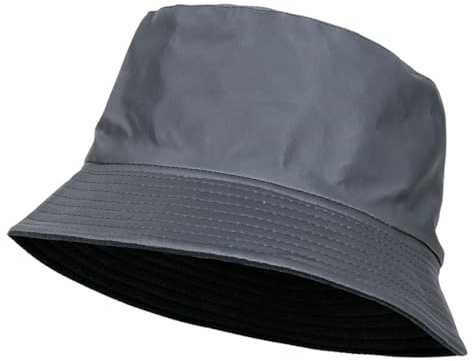 QILZO Faltbarer wasserdichter Regenhut Größe S, 55CM | Grau