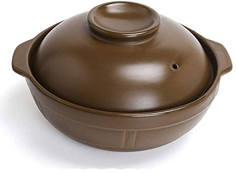 FHPEWXDG Casseruola in Ceramica Non Smaltata Tradizionale, Resistente al Calore, Slow Cooker, Antiaderente, D2,3 L