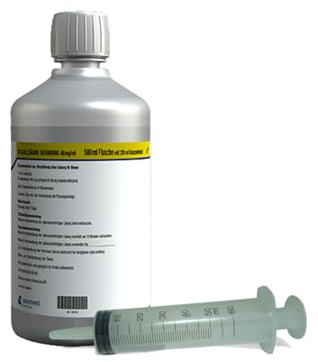 APIFORMES Set: Oxalsäure Bernburg - Konzentrat 230 ml - 500 ml Flasche von SERUMWERK Bernburg + APIFORMES Spritze - Varroa Bekämpfung - Bienenzubehör - Imkereibedarf - Tierzubehör