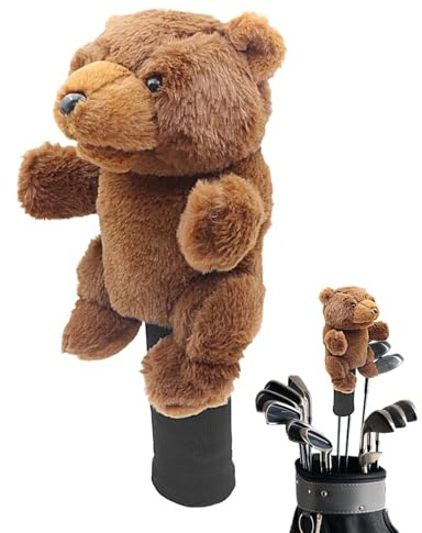 Schlägerkopfhüllen Für Driver Plüsch Tier Golfschlägerhaube Driver Kopfhüllen Golfschläger Holzkopfhüllen Putter-Schlägerhaube Für Erwachsene, Nr. 1 Schlägerhülle 40x18x9 cm