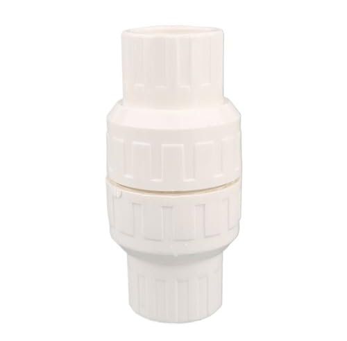 Raccords de tuyauterie en PVC, 1 clapet anti-retour en PVC 20/25/32/40/50 mm for raccords de tuyauterie en PVC, pièces de système de plomberie, connecteur de tube d'eau, clapet anti-retour(White,I.D 4