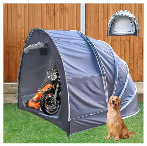 Zeltgarage Hängen 2 in 1 Fahrradgarage für 2/3/4/5 Fahrräder Fahrradwohnwagen Lagerzelt,Black