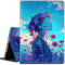 for Amazon Fire HD 10 Tablet Case (13th/11th Generation, 2023/2021 Release) 10.1, Multi-Angle Slim Stand Smart Cover w/Auto Wake/Sleep for Kindle Fire HD 10 Plus,Beautiful Anime Skull Girl