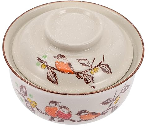 LIGIGWASH Ciotole Per Ramen in Ceramica Giapponese Ciotola Per Noodles Ciotola Da Pranzo Con Coperchio Stoviglie Per Casa
