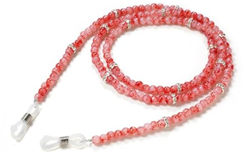 CHENWEIHAI Brillenkette Perlen Brillenketten Für Frauen Schicke Damen Farbige Perlen Sonnenbrille Ketten Damen Perlen Brillen Halskette