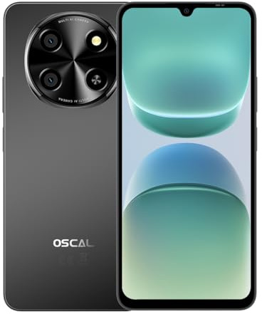 OSCAL TIGER 8 Smartphone 5G, 24+128GB (fino a 2TB TF), Display 6,88″ HD+ 120Hz, Unisoc T8100 Octa-Core, Fotocamere 16+8MP, Batteria 5000 mAh + 18W Fast Charge, Dual SIM/NFC/GPS, Nero Platino